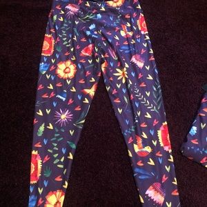 Spring bird leggings